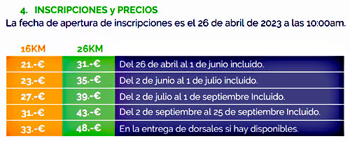 Inscripción